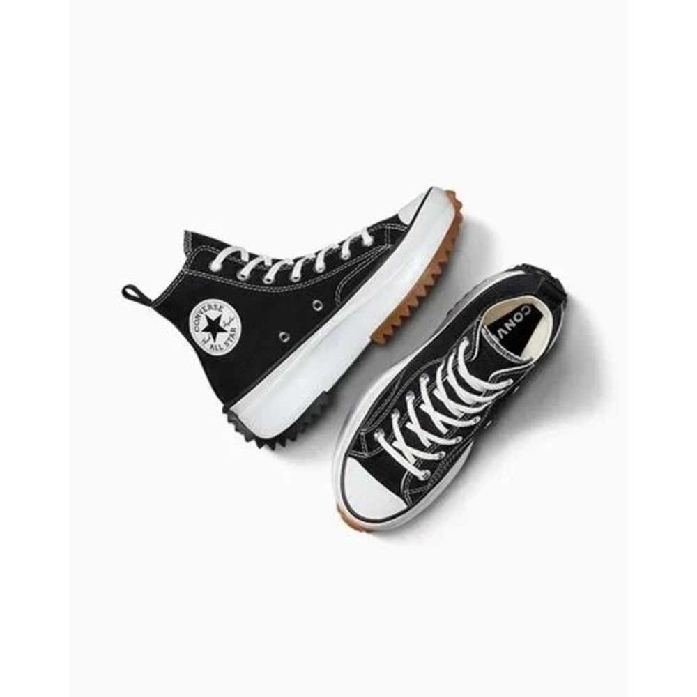 Converse Run Star Hike Platform High Womens Size 10.5 Mens 9 Black Shoes NEW - Picture 4 of 6